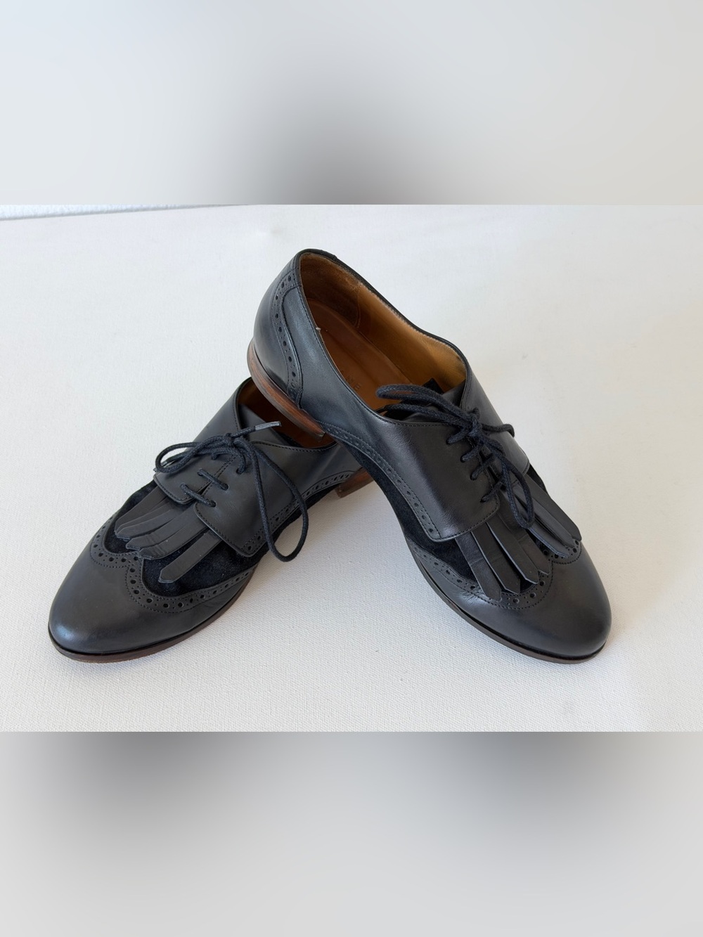 SEZANE FAIZ AVEC AMOUP leather oxfords size 39
